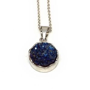Express druzy solitaire necklace